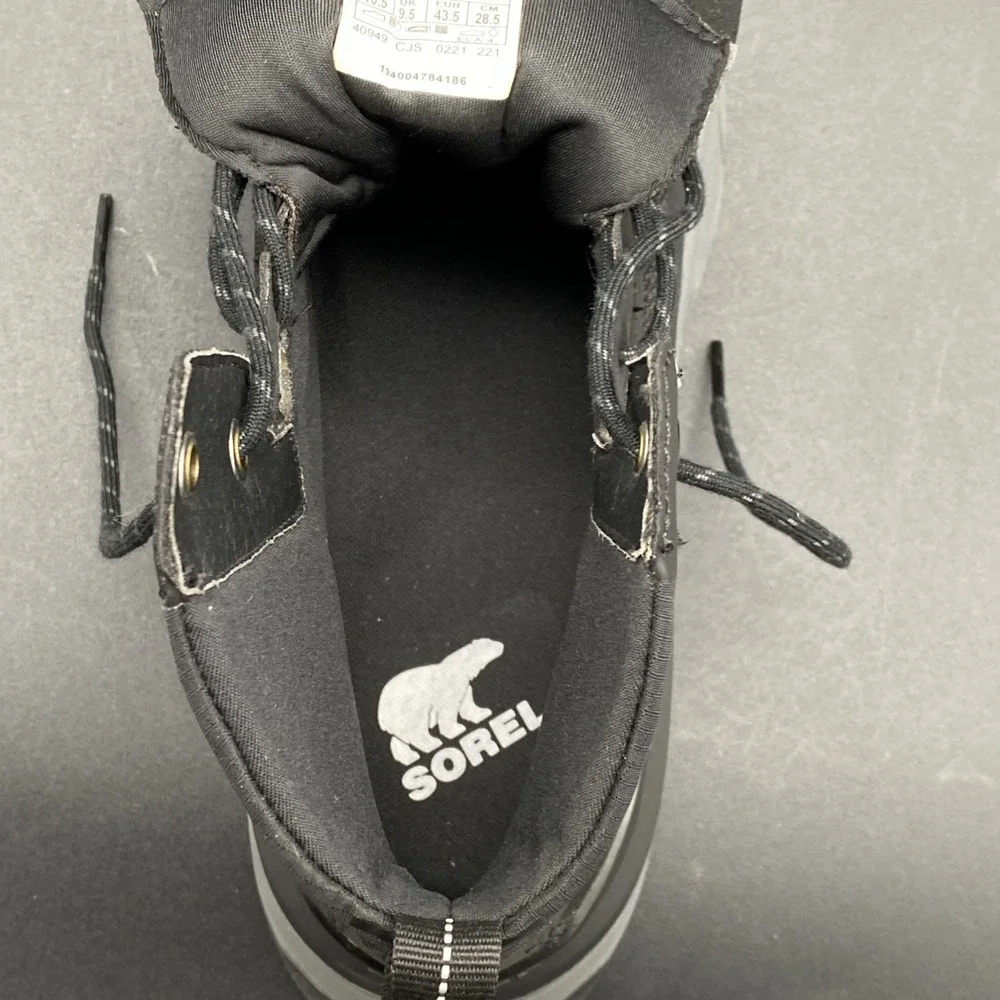 Sorel Kinetic‎ Mens 10.5 Black  Boots